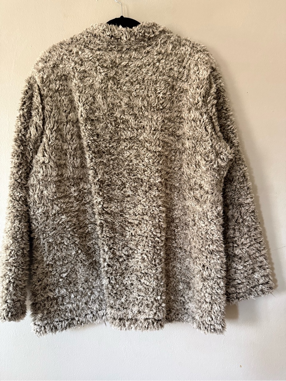 Weatherproof Vintage Women’s Sherpa Faux Fur Quarter Zip Pullover Gray - Size L - Picture 3 of 8